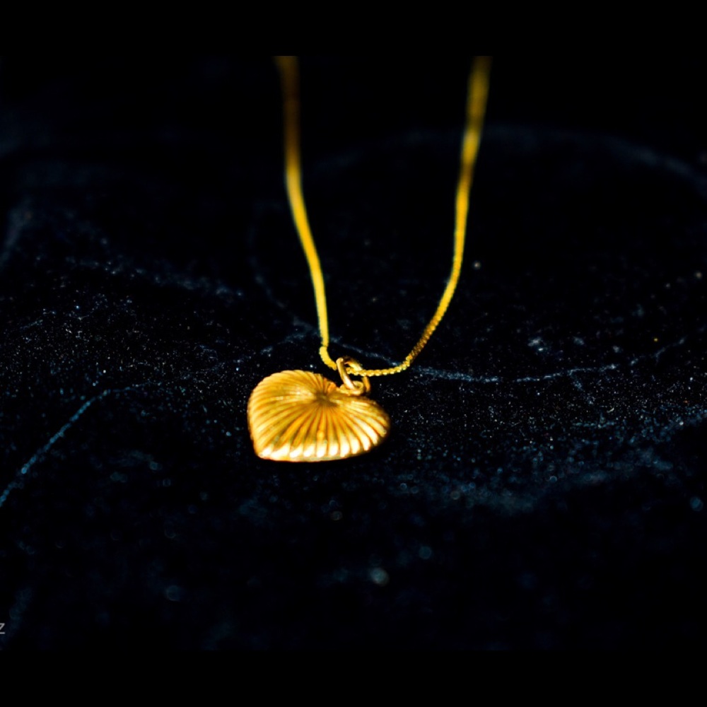 Gold heart chain